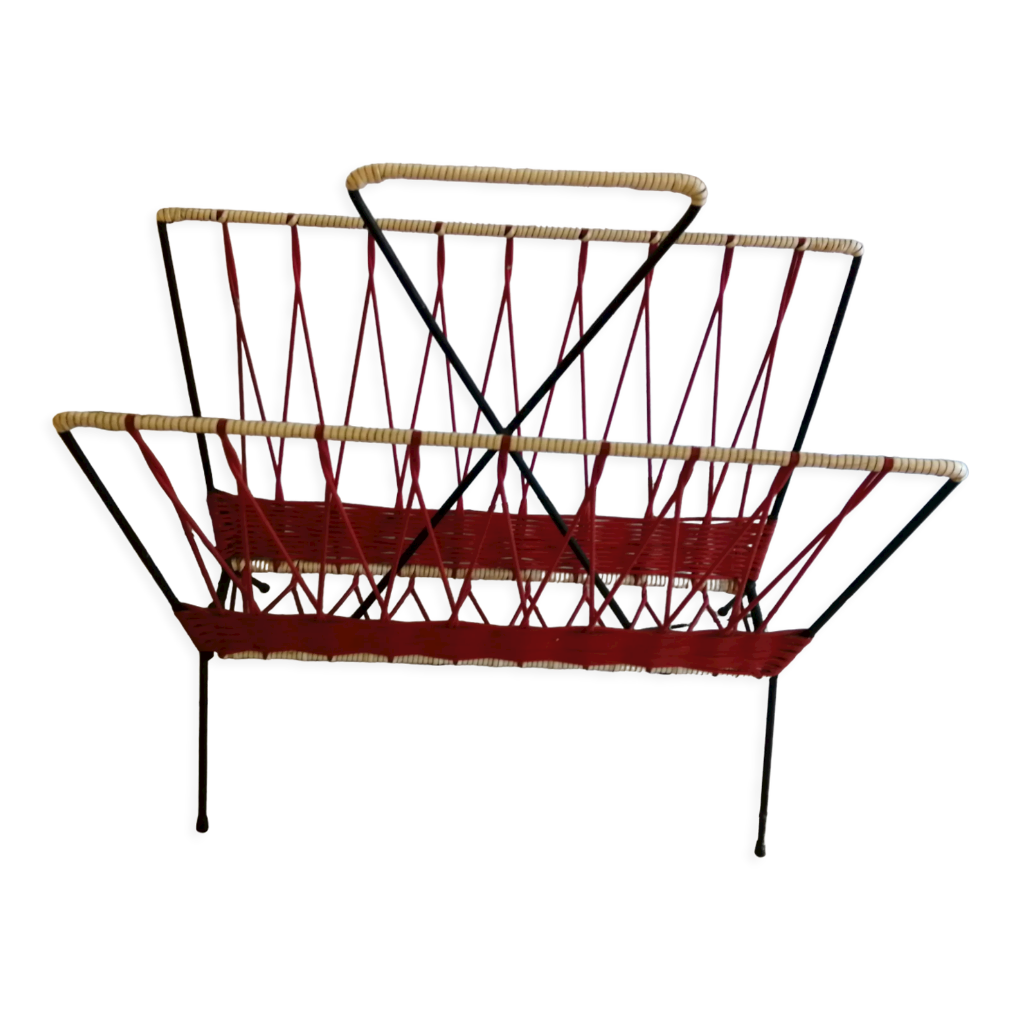 Scoubidou magazine holder