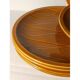 Ten plates in Salins slip with braided patterns 50s