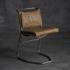 Leather & Steel Dining Chair by Raymond Rombouts, Belgium, 20th century