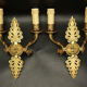 Paire d'appliques aux palmettes style empire
