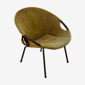 Circle armchair by Lusch Erzeugnis 1960 vintage