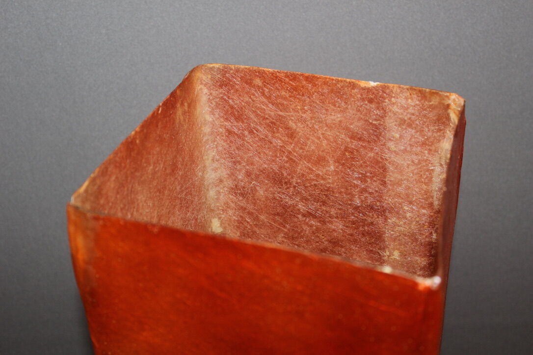 Orange fiberglass floor lamp design