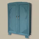 Parisian art deco wardrobe blue gray 1930
