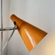 Vintage Mid-Century Table Lamp by Josef Hůrka for Lidokov | Orange & Chrome