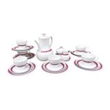 Thomas-Rosenthal porcelain coffee service, Germany, 1970s.