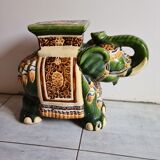 Elephant glazed earthenware