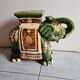 Elephant glazed earthenware