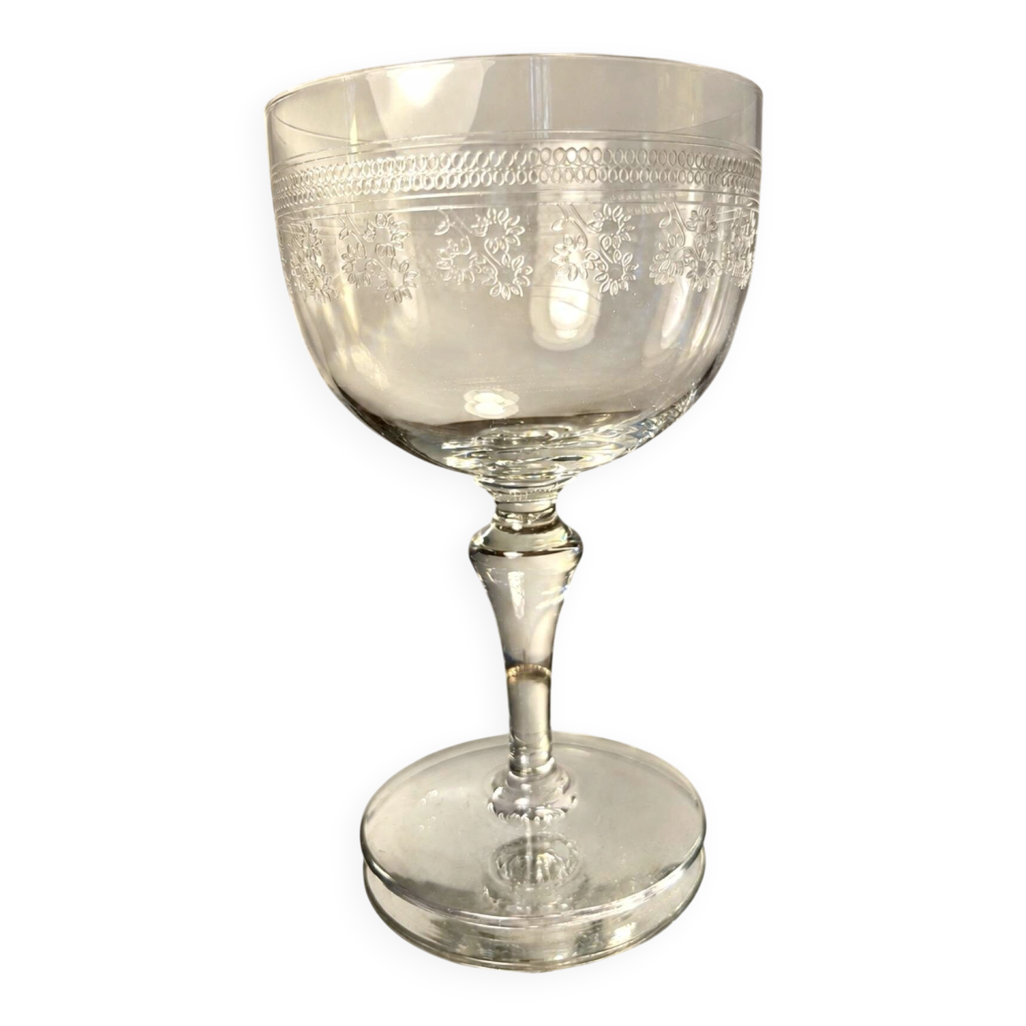 Water glass Baccarat Pompadour model before 1936