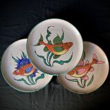 3 Vallauris plates