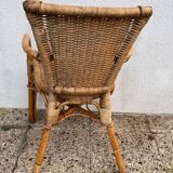 Set of 4 bamboo chairs