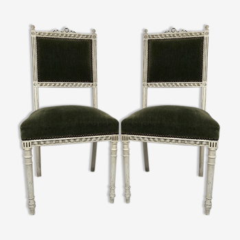 Pair of louis xvi style chairs