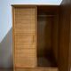 Vintage bamboo and rattan wardrobe, 1970s