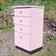 Vintage 1970s formica chest of drawers
