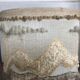 Vintage natural fibers lampshade