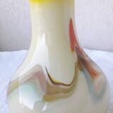 Multicolored glass vase