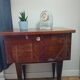 Vintage wooden and brass bedside table – 1950s design – r style