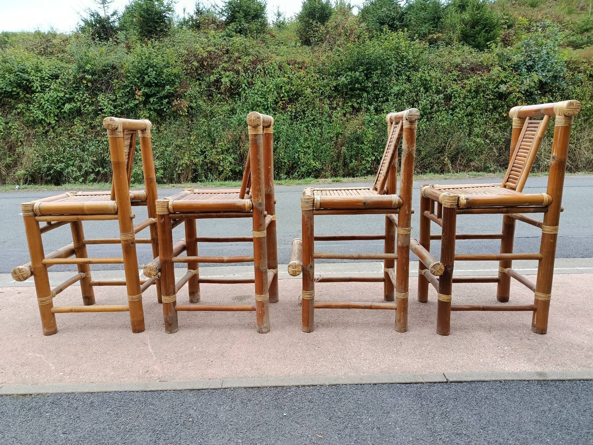 Bamboo high chairs