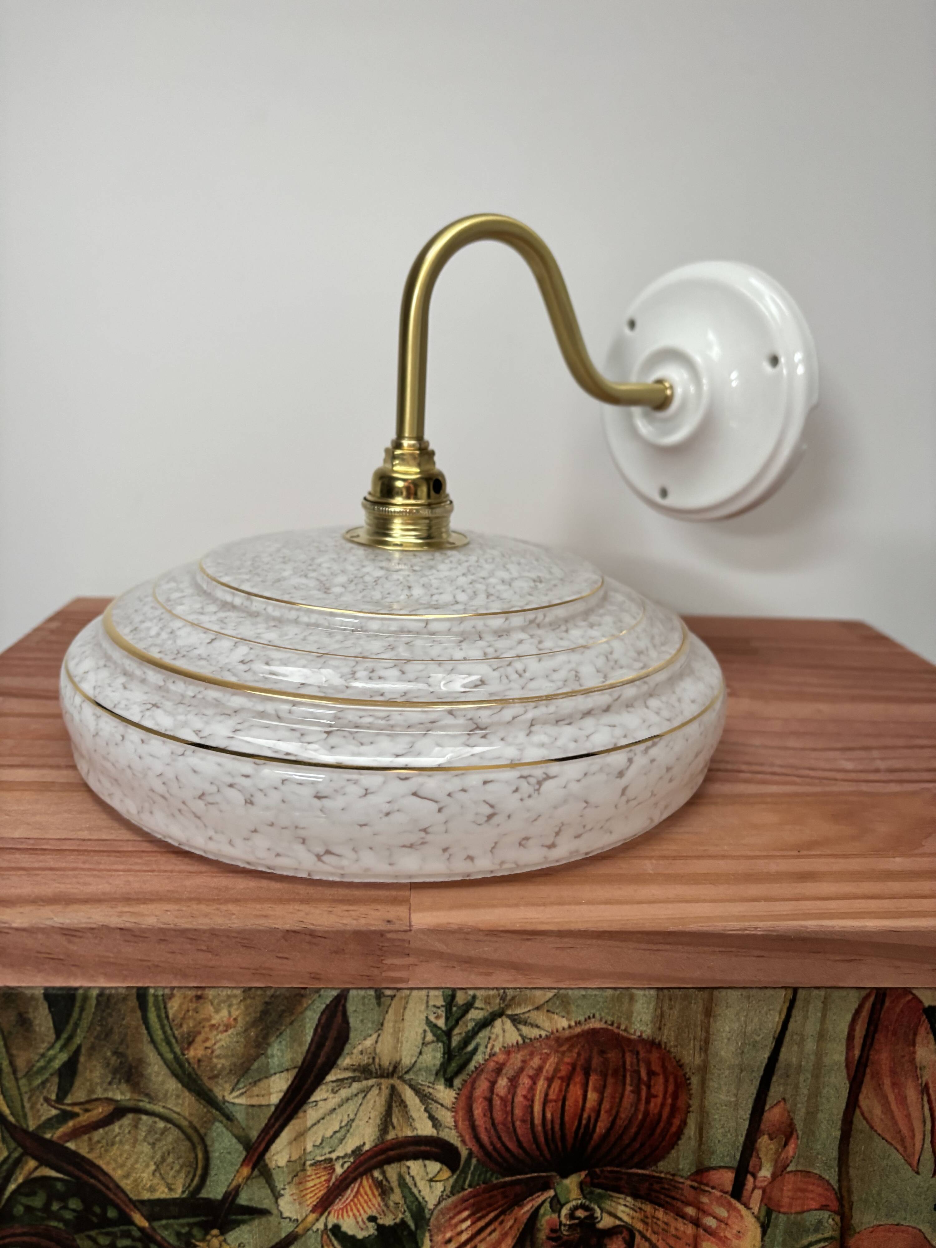 Vintage swan neck wall light