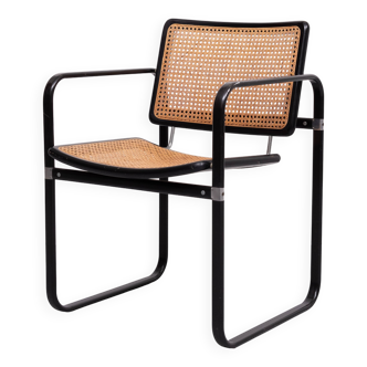 Wicker armchair Marcel Breuer style 1970s Italy