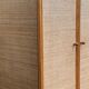Vintage rattan and woven wicker wardrobe 1970s