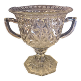 Glass triumph cup with handles 70s vintage