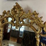 Large Louis XV style gilded wood mirror, late 18th century