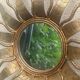 Wall mirror Sun in gilded wrought iron Spain 1950 Hollywood Regency Brutalist