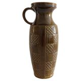 Mid Century West German Ceramic Large Handled Vase by Scheurich, 1950s