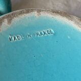 Turquoise twisted ceramic trinket tray