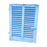Small blue shutter L75xH101cm with louvers