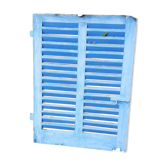 Petit volet  L75xH101cm bleu à persiennes