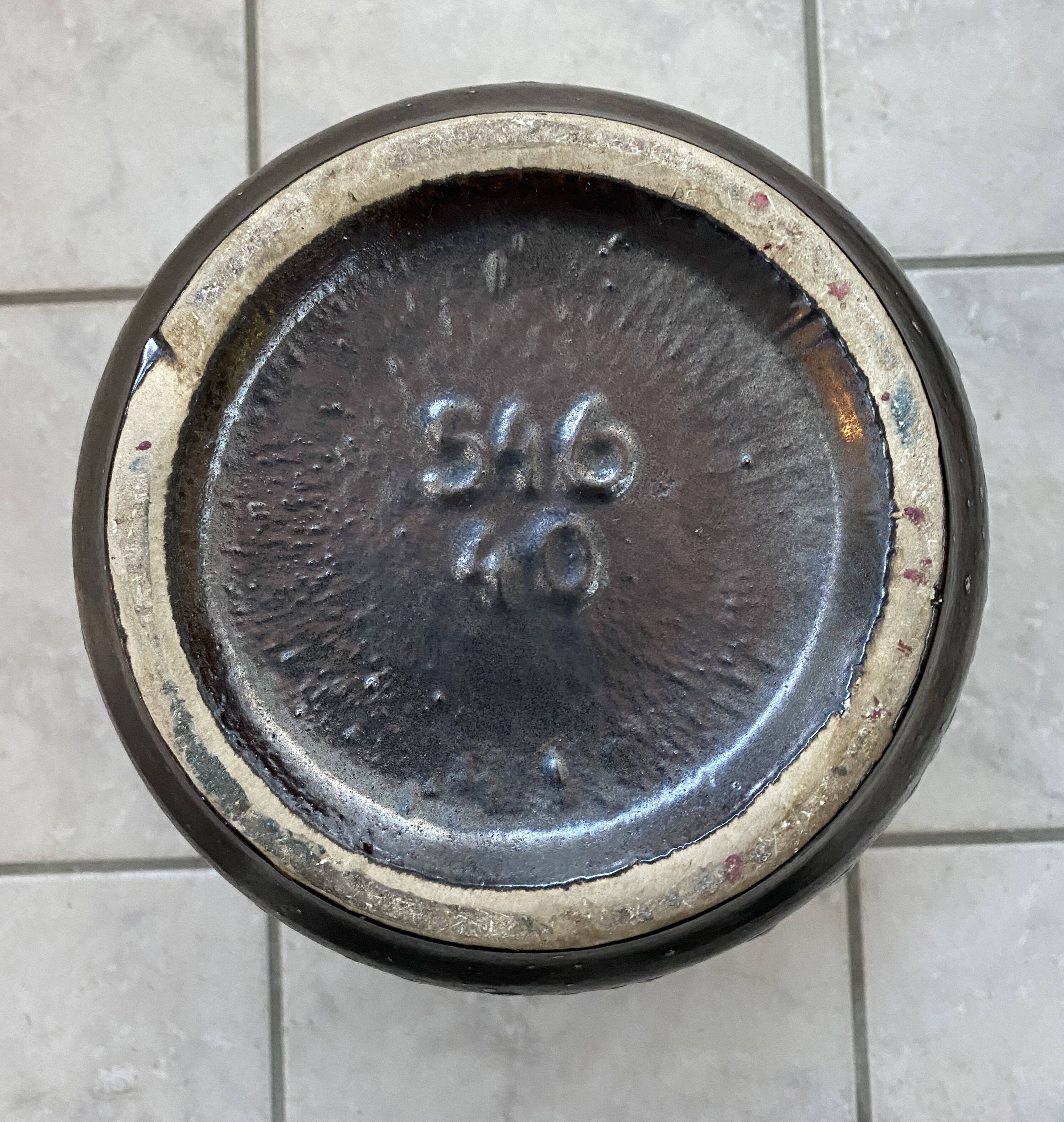 large Ceramic Black and White vase by Scheurich Germany model 546-40