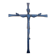 Bronze and wrought iron crucifix Christ Jesus unsigned