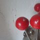 Umbrella coat rack serjac red vintage year 60