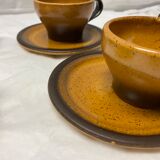 Ensemble de 6 tasses en grès Saint Amand