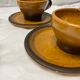Set of 6 saint Amand sandstone cups