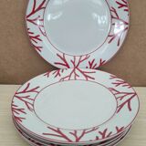 6 assiettes porcelaine Barbier