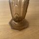 Vase Art déco en verre ambré fumé