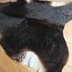 Genuine cowhide living room rug, vintage design, 1970s