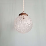 Art Deco satin glass pendant light, 1920s-30s