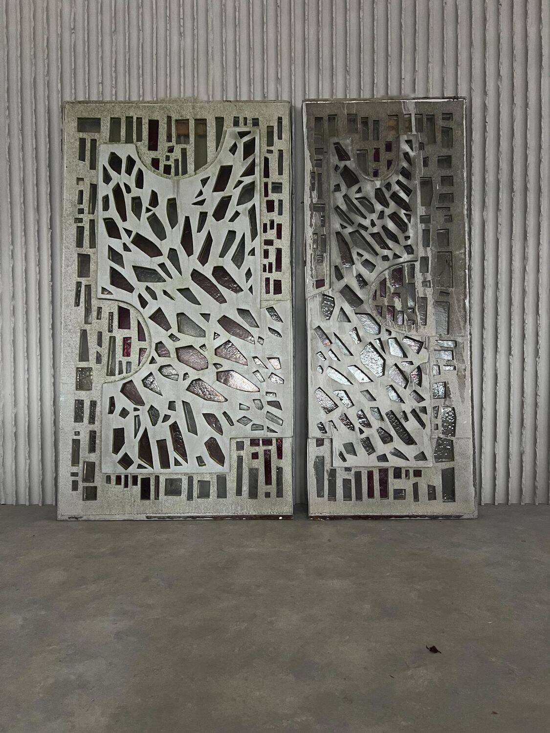 1960s Dutch Brutalist Concrete Windows — Architectural Art Salvage