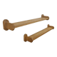 Pair of vintage shelves in solid light oak, Guillerme et Chambron