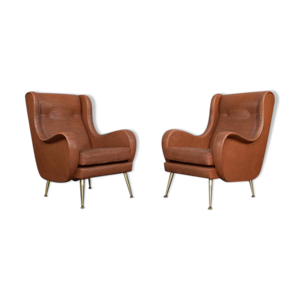 Set of 2 vintage armchairs by Aldo
