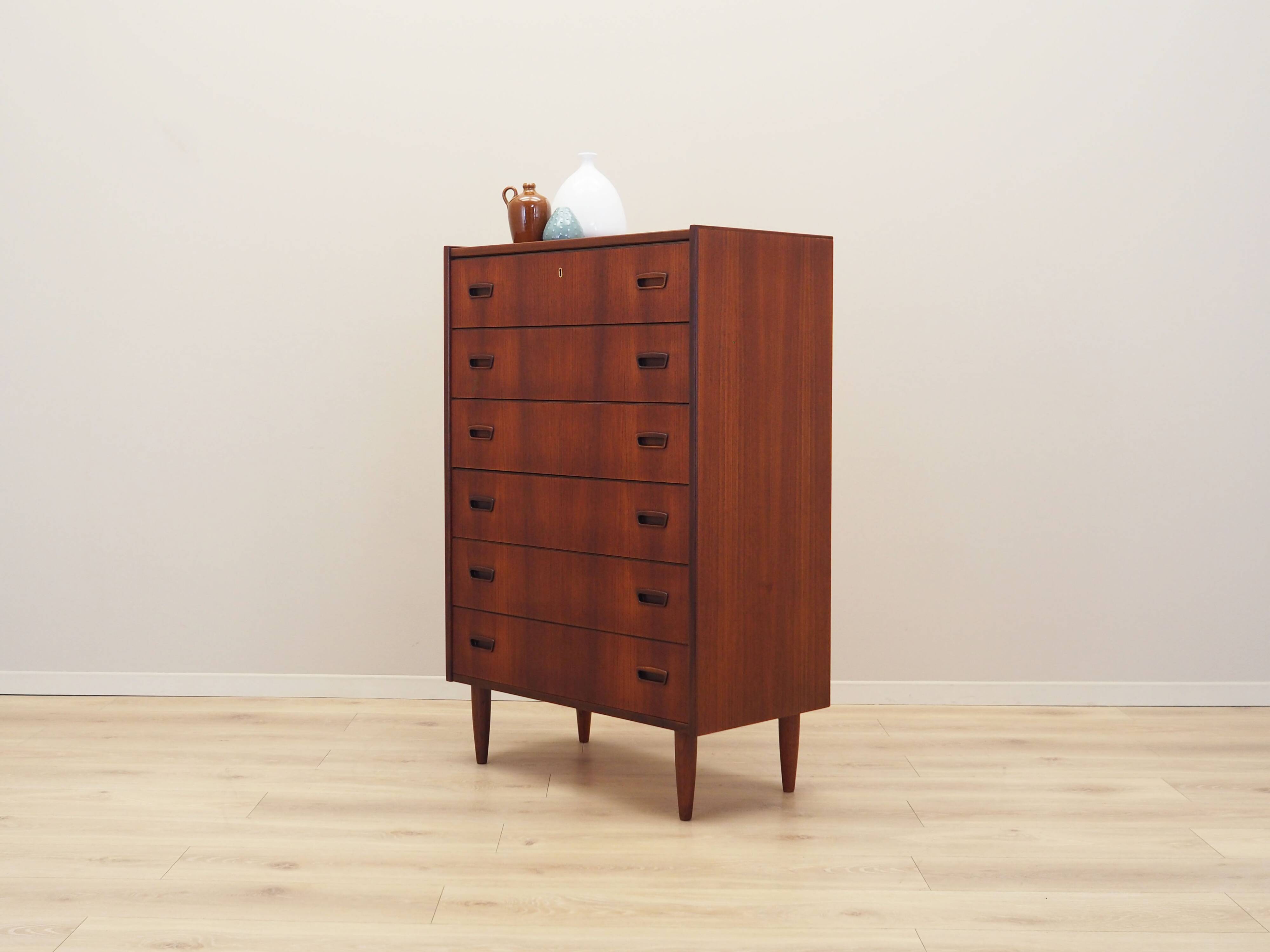 Teak chest of drawers, Danish design, 1970s, production: Denmark