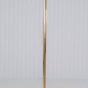 Modern mid-century brass trumpet-shaped floor lamp, Sweden, 1960s.