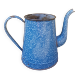 Blue enamelled sheet metal coffee maker