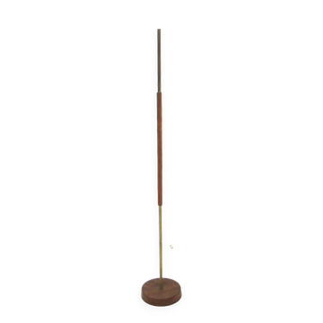 Scandinavian teak and metal floor lamp, Sweden, 1960