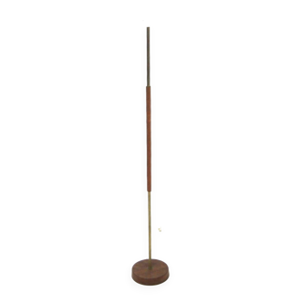 Scandinavian teak and metal floor lamp, Sweden, 1960