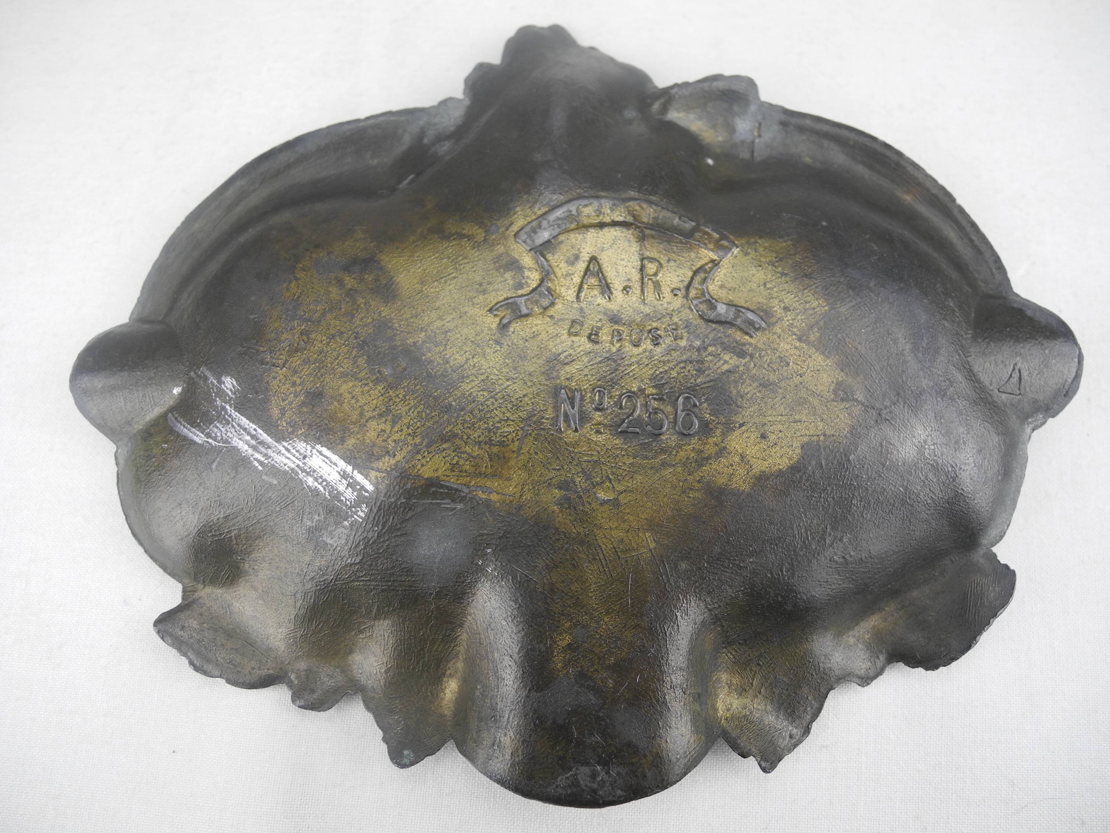 old ashtray empty pockets Amboise antique French ashtray