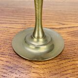 Vintage gold brass candle holder